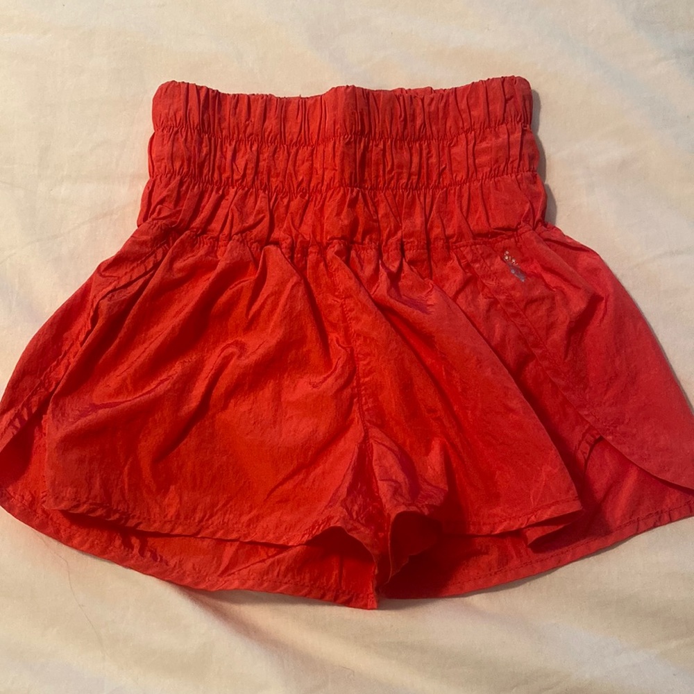 NWOT fp movement red way home shorts